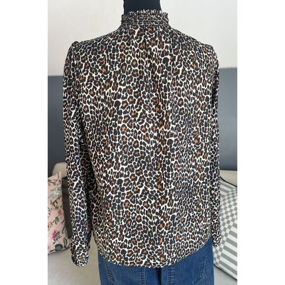J CREW - LEOPARD PRINT MOCK NECK - SIZE S - Picture 5 of 8